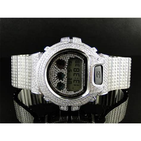 diamond g shock watches replica|real iced out g shock.